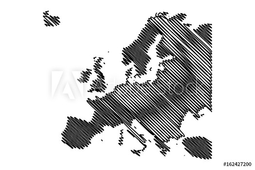Picture of Map of Europe vector illustration